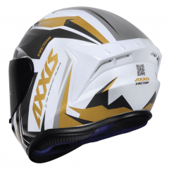 CAPACETE AXXIS DRAKEN VECTOR GLOSS WHITE/GOLD