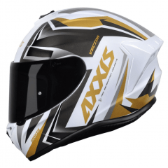 CAPACETE AXXIS DRAKEN VECTOR GLOSS WHITE/GOLD