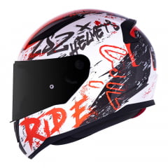 CAPACETE LS2 FF353 RAPID NAUGHTY WHT/RED